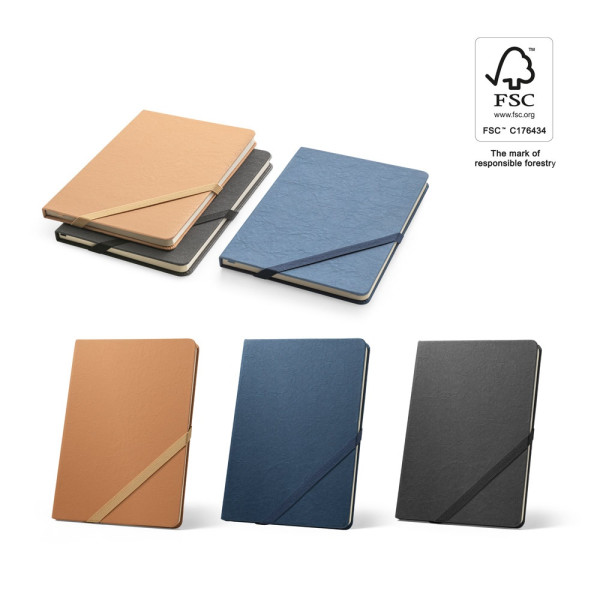 HUXLEY. A5-Notizblock aus wasserfestem Papier mit linierten Seiten aus FSC™-zertifiziertem Material