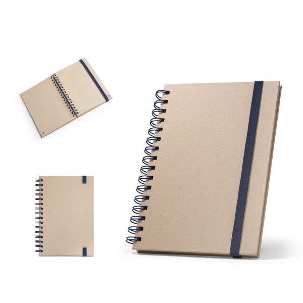 PROUST. A5 Notizbuch mit Ringen, fester Einband, aus Zuckerrohrpapier (80% zuckerrohr) mit unbedruck