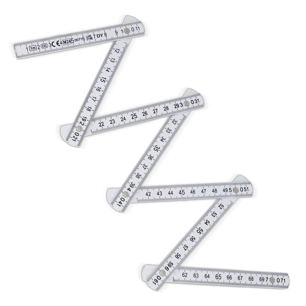 Kalibrierter faltbarer Zollstock 1m