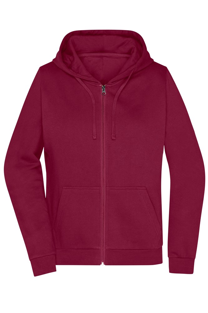 Ladies' Promo Zip Hoody - Wine (ca. Pantone 195C)