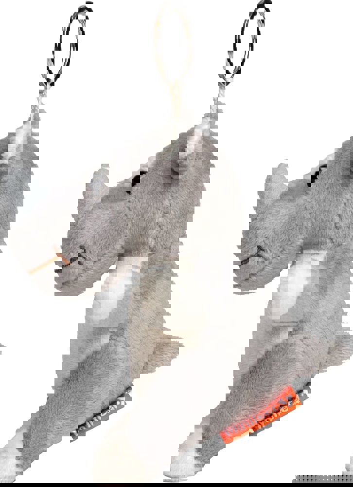 Schlüsselanhänger Nashorn, grau, one size