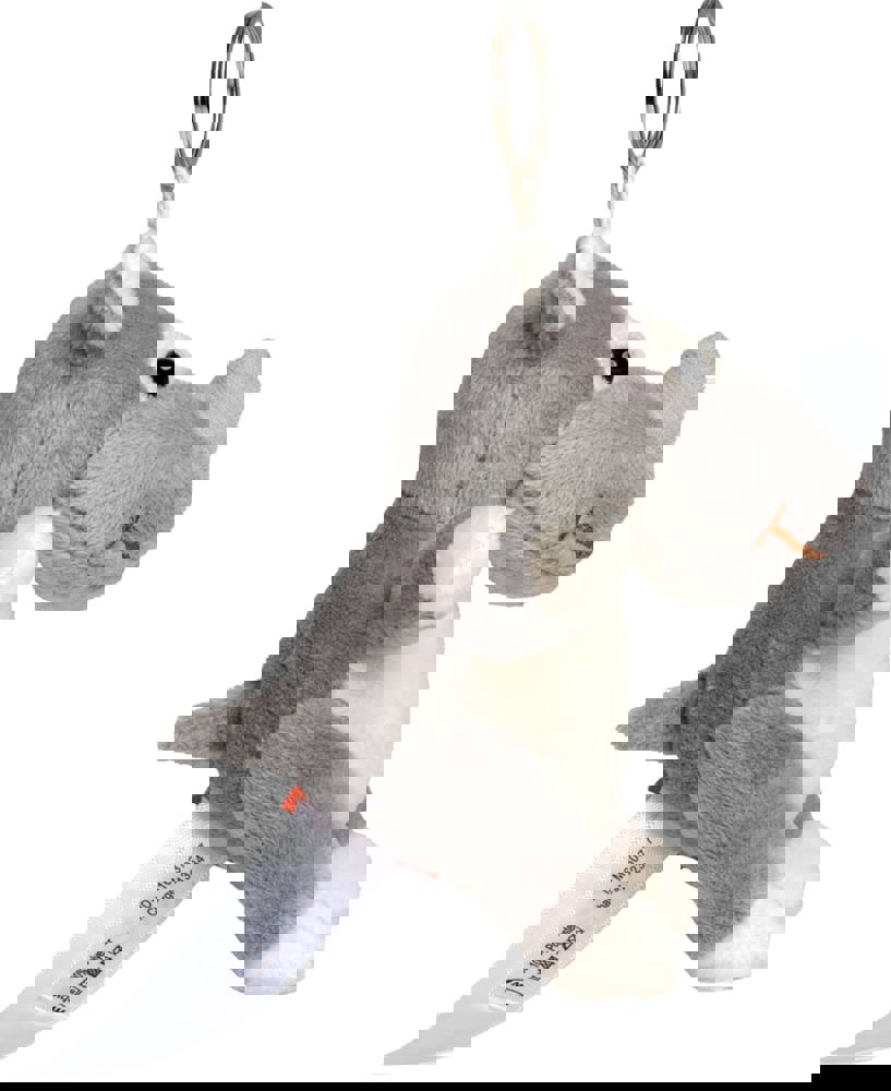 Schlüsselanhänger Nashorn, grau, one size