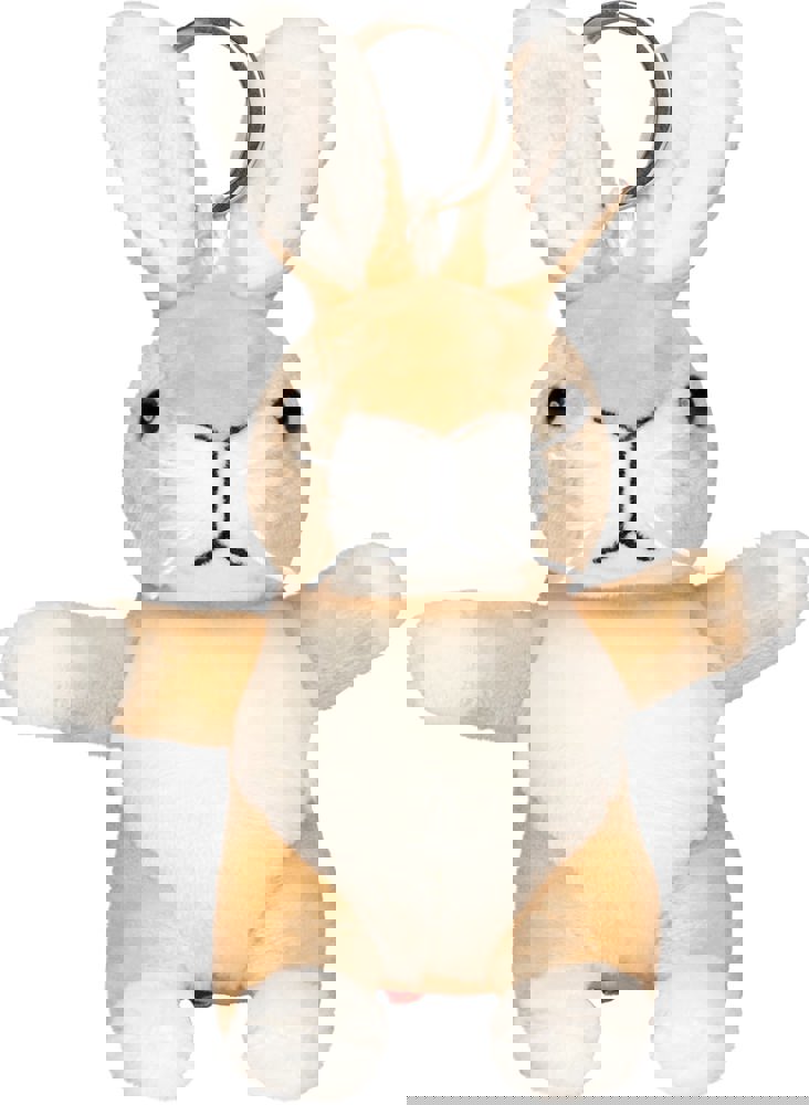 Schlüsselanhänger Hase, creme, one size