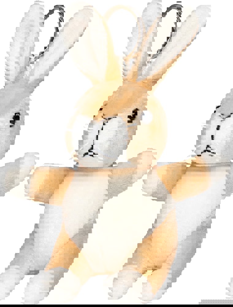 Schlüsselanhänger Hase, creme, one size