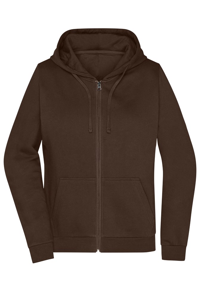 Ladies' Promo Zip Hoody - Brown (ca. Pantone 476C)