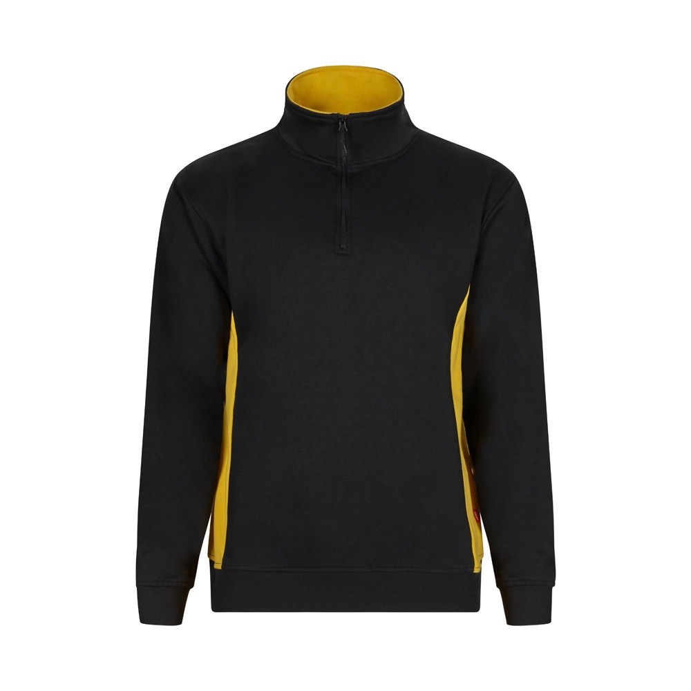 VL SVAROG. Zweifarbiges Frottee-Sweatshirt (260 g/m²), aus Polyester (65 %) und Baumwolle (35 %)