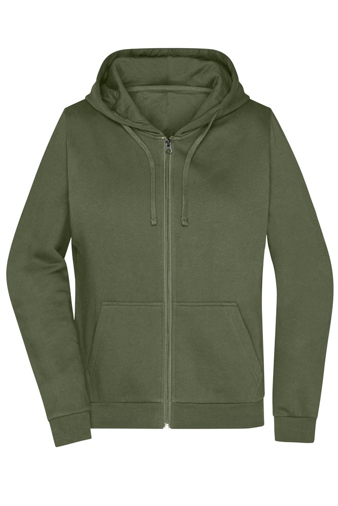 Ladies' Promo Zip Hoody - Olive (ca. Pantone 7497C)
