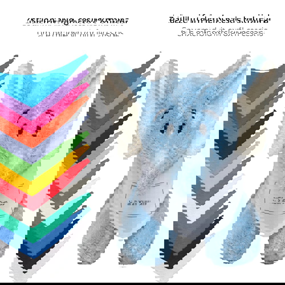 Elefant Hannes, himmelblau, one size