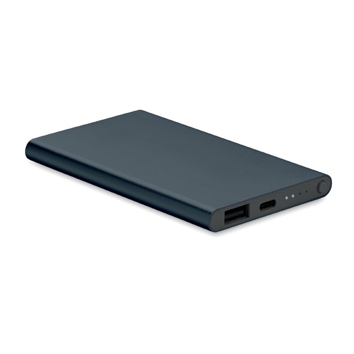 POWERFLAT C - 4000mAh Powerbank Typ C - Marineblau