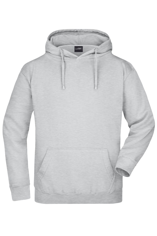 Hooded Sweat - Grey-heather (ca. Pantone 442C)